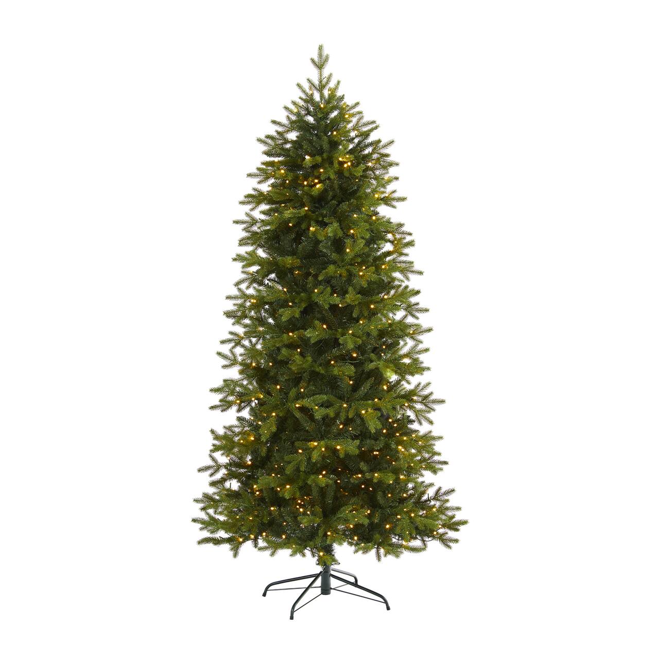 7ft. Pre-Lit Belgium Fir Artificial Christmas Tree, Clear LED Lights
